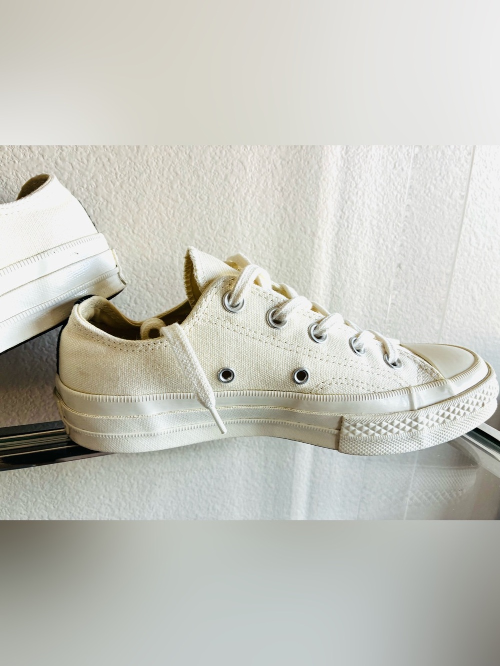 Comme des Garçons PLAY x Converse Chuck 70 Low White -  Men's 4 / Women's 6 - Picture 5 of 7